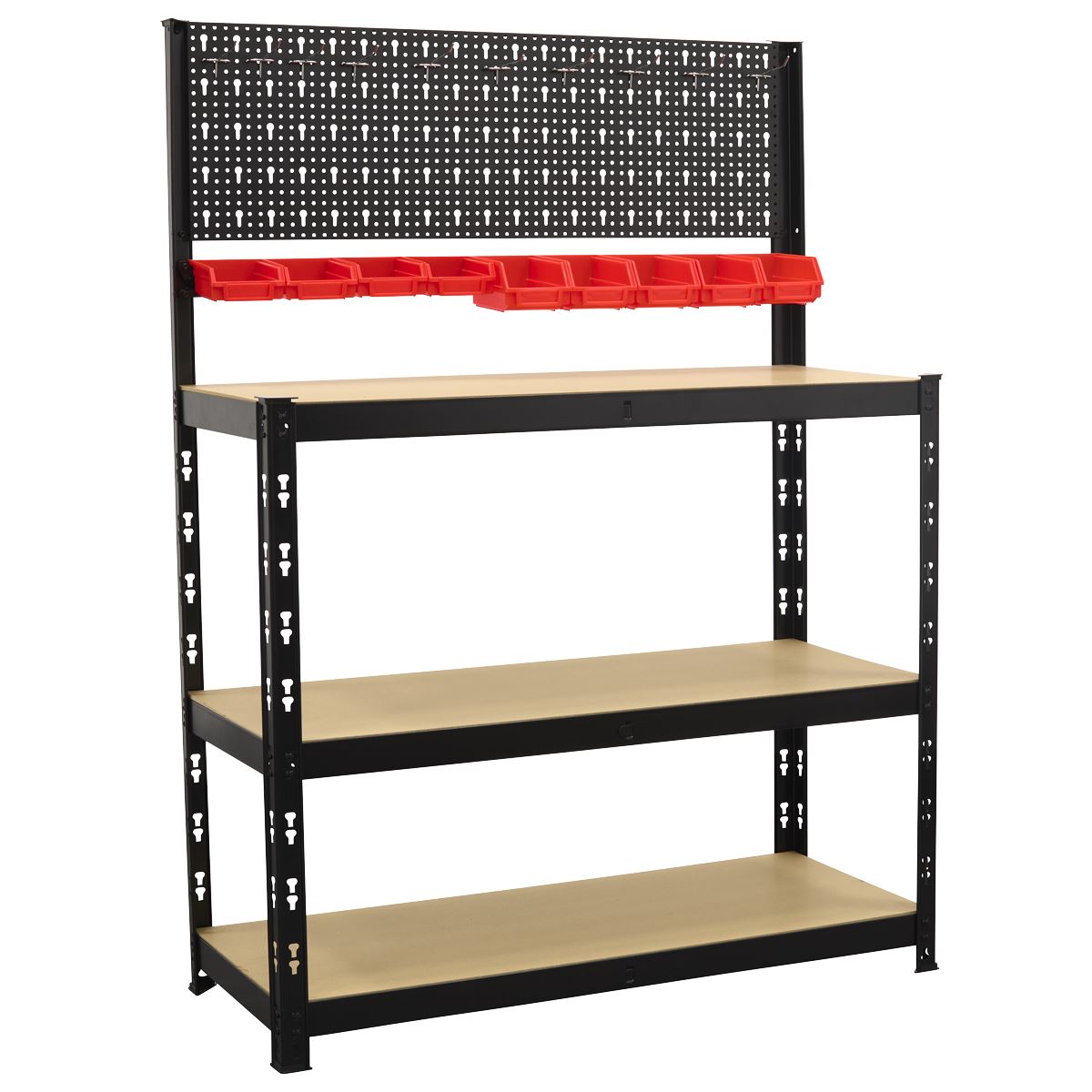 Sealey Steel Workbench with Pegboard 1m AP12601