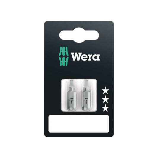 Wera 868/1 Z Sb Extra Tough Bit Square-Plus #2 No 2 X 25mm 2Pc 073075