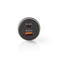 Nedis Car Charger 3.0A USB (QC 3.0)/USB-C Power Delivery 30W Black CCPD30W100BK