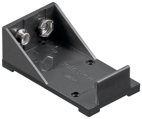 Goobay 1x 9V Block battery holder black Solder tail (U) (11995)