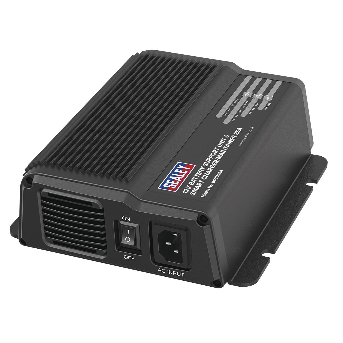 Sealey 12V Battery Support Unit & Smart Charger/Maintainer 25A BSCU25A