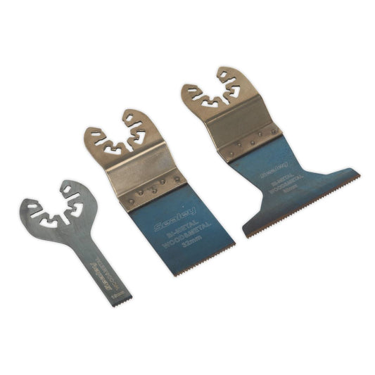 Sealey Multi-Tool Universal Cutting Blade Set 3pc SMTC3