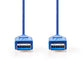 Nedis USB 3.0 Cable A Male to A Male 1m Blue CCGP61000BU10