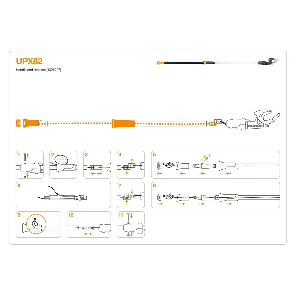 Fiskars Handle and Rope Set (UPX82)