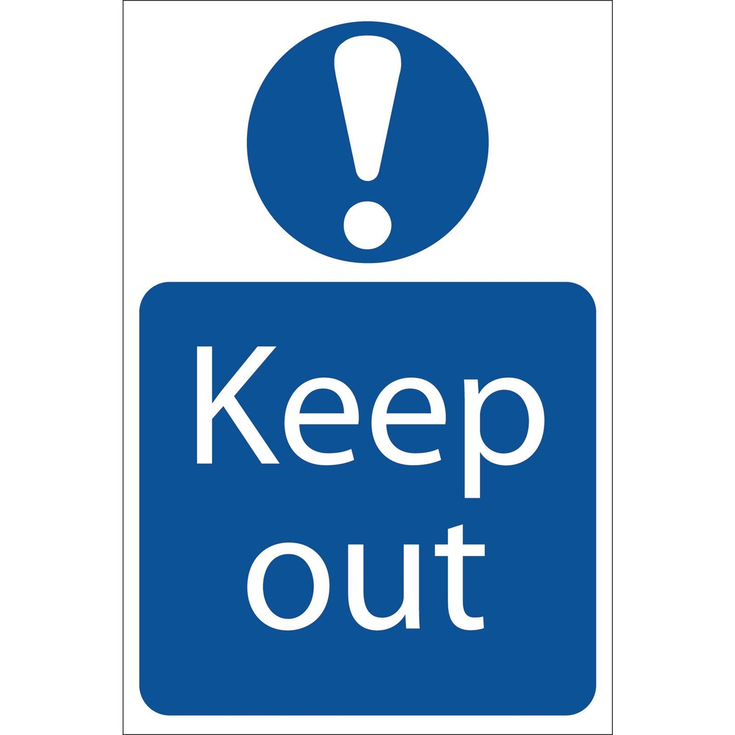 Draper 'Keep Out' Mandatory Sign SS51 - 72913