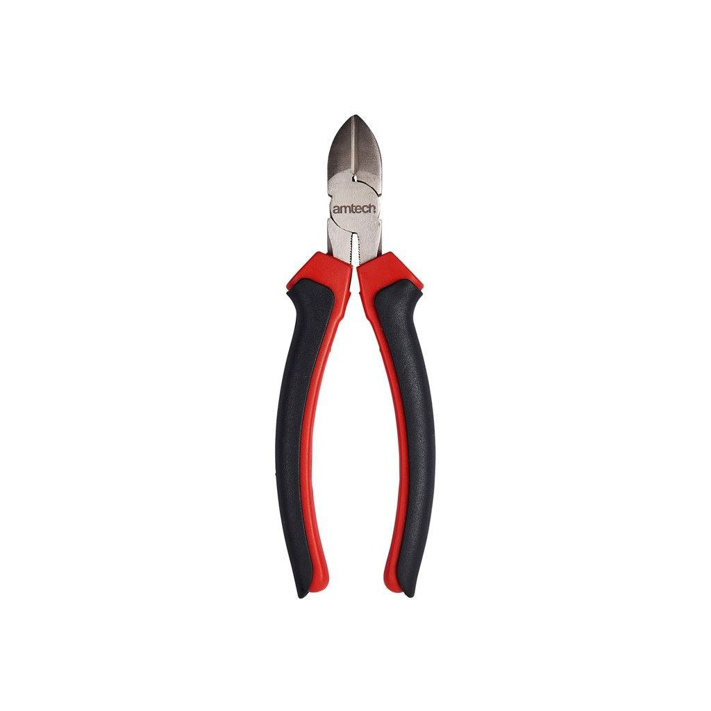 Amtech Professional 8" Side Cutting Pliers with Cushion Grip Colour Handle - B0640