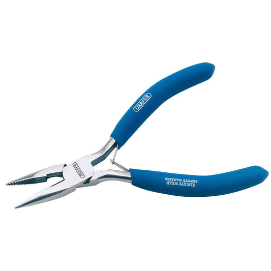 Draper 1x 125mm Carbon Steel Long Nose Pliers Professional Tool 60740