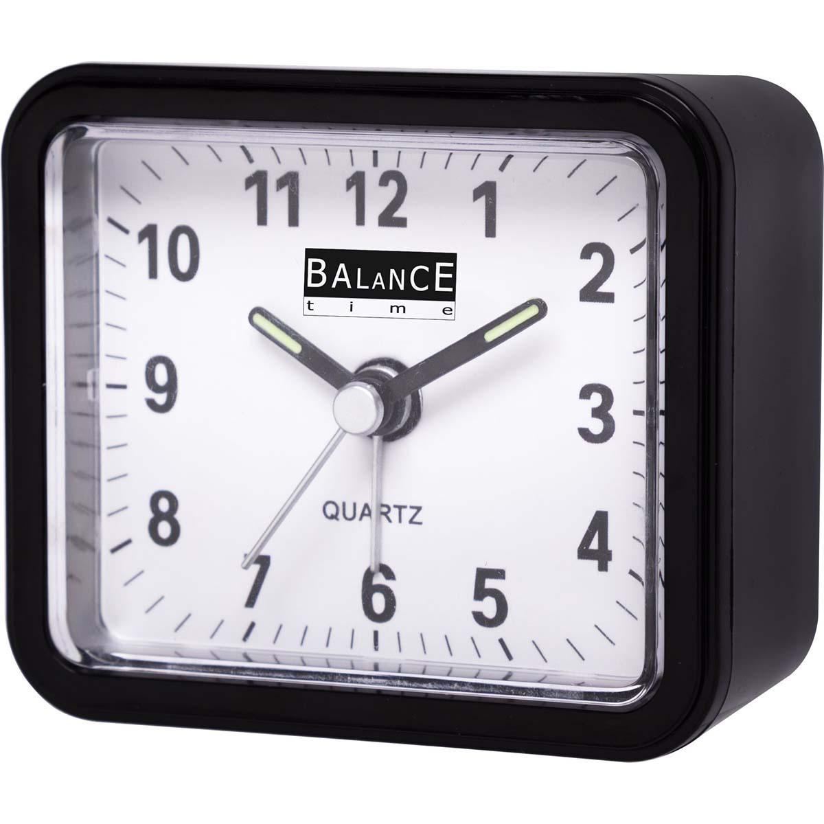 Balance Balance Alarm Clock Analogue Black - 132879 – CardiffTools