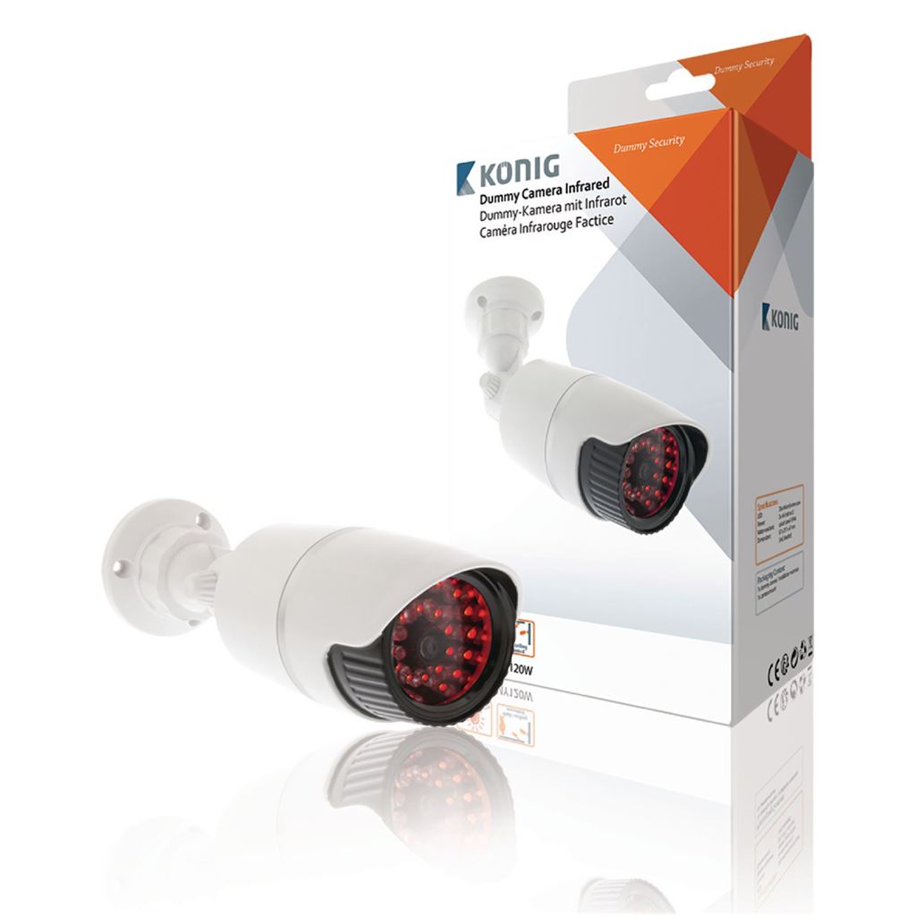 Konig Bullet Dummy Camera IP44 White SAS-DUMMY120W