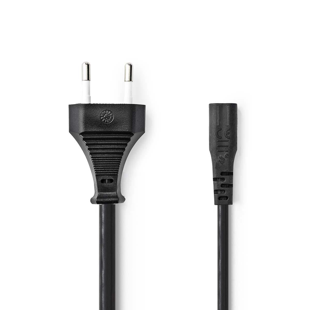 Nedis Power Cable Euro Plug to IEC-320-C1 2m Black PCGP11060BK20