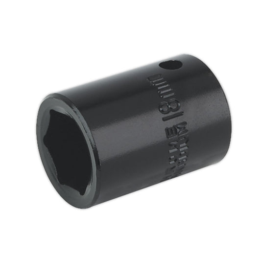 Sealey Impact Socket 18mm 1/2"Sq Drive IS1218