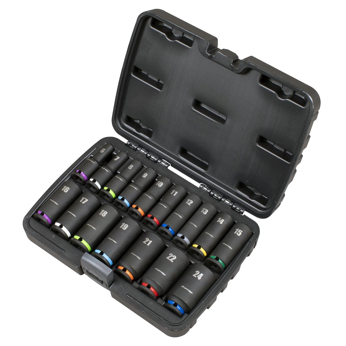 Sealey Premier Deep Impact Socket Set 3/8�Sq Drive 17pc AK68219
