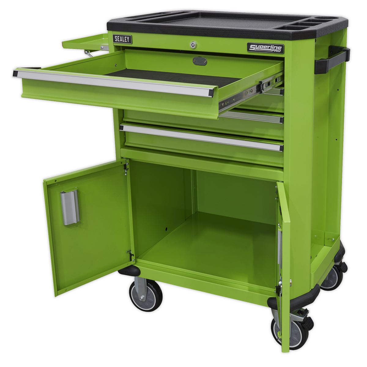 Sealey Tool Trolley with 4 Drawers & 2 Door Cupboard AP980MTHV
