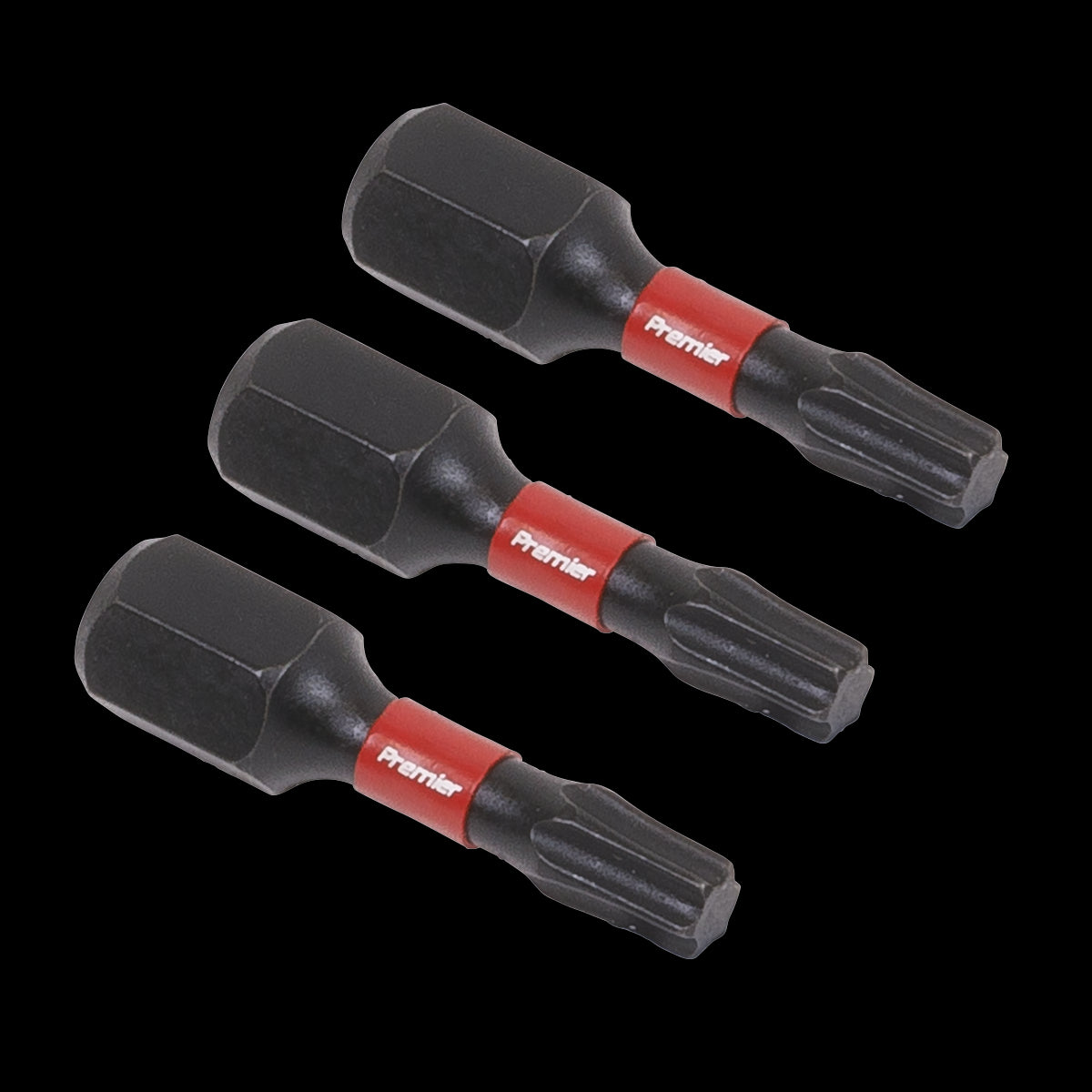 Sealey Premier TRX-Star* Impact Power Tool Bits T20 x 25mm 3pc AK8217