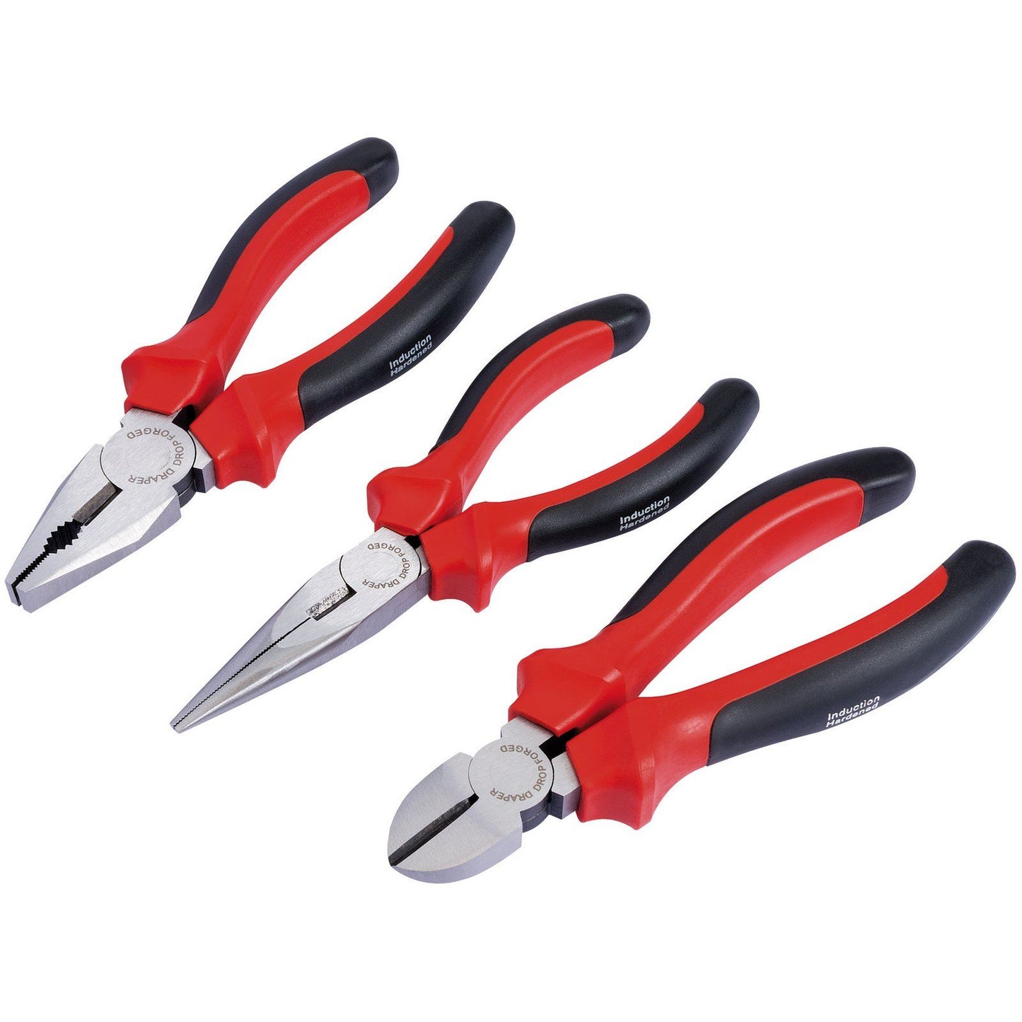 Draper Redline 68001 160 mm Heavy Duty Pliers Set with Soft Grip Handles ...
