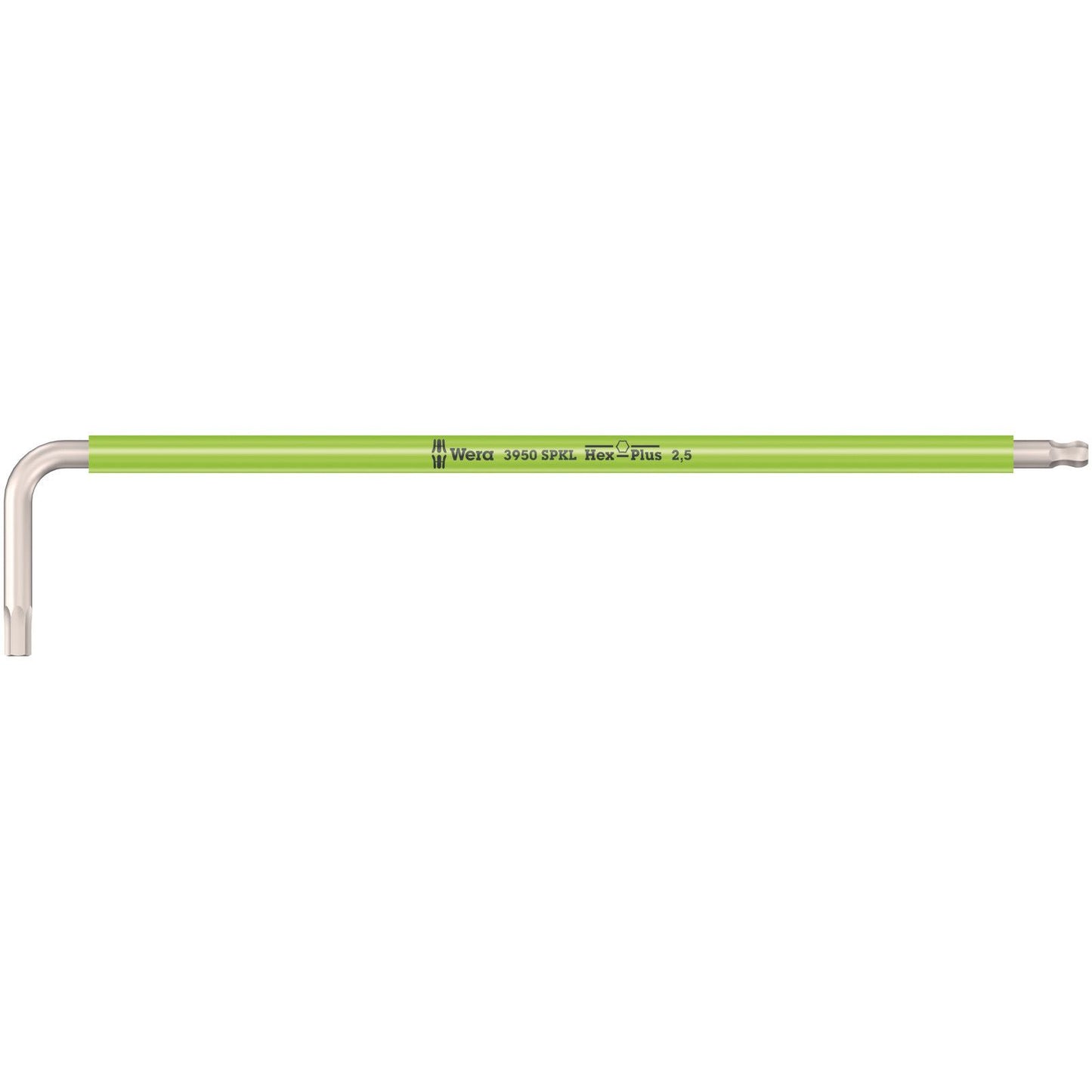 Wera 3950Spkl Multicolour Hex Key 2.5/112 Long Ballend Stainless 022662