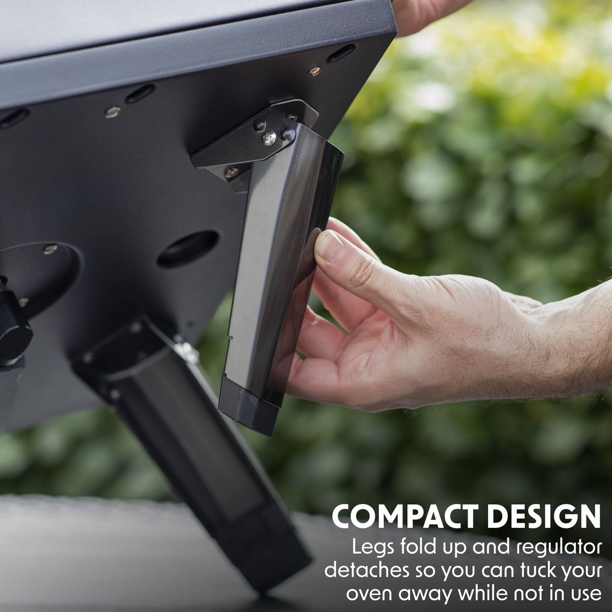 Dellonda Gas Pizza Oven with Gas Regulator, Water Resistant Cover/Carry Bag & 12" Pizza Peel, Portable Outdoor Pizza Maker, Authentic Stone Baked Pizza, Great for Barbecues - DG257 DG257