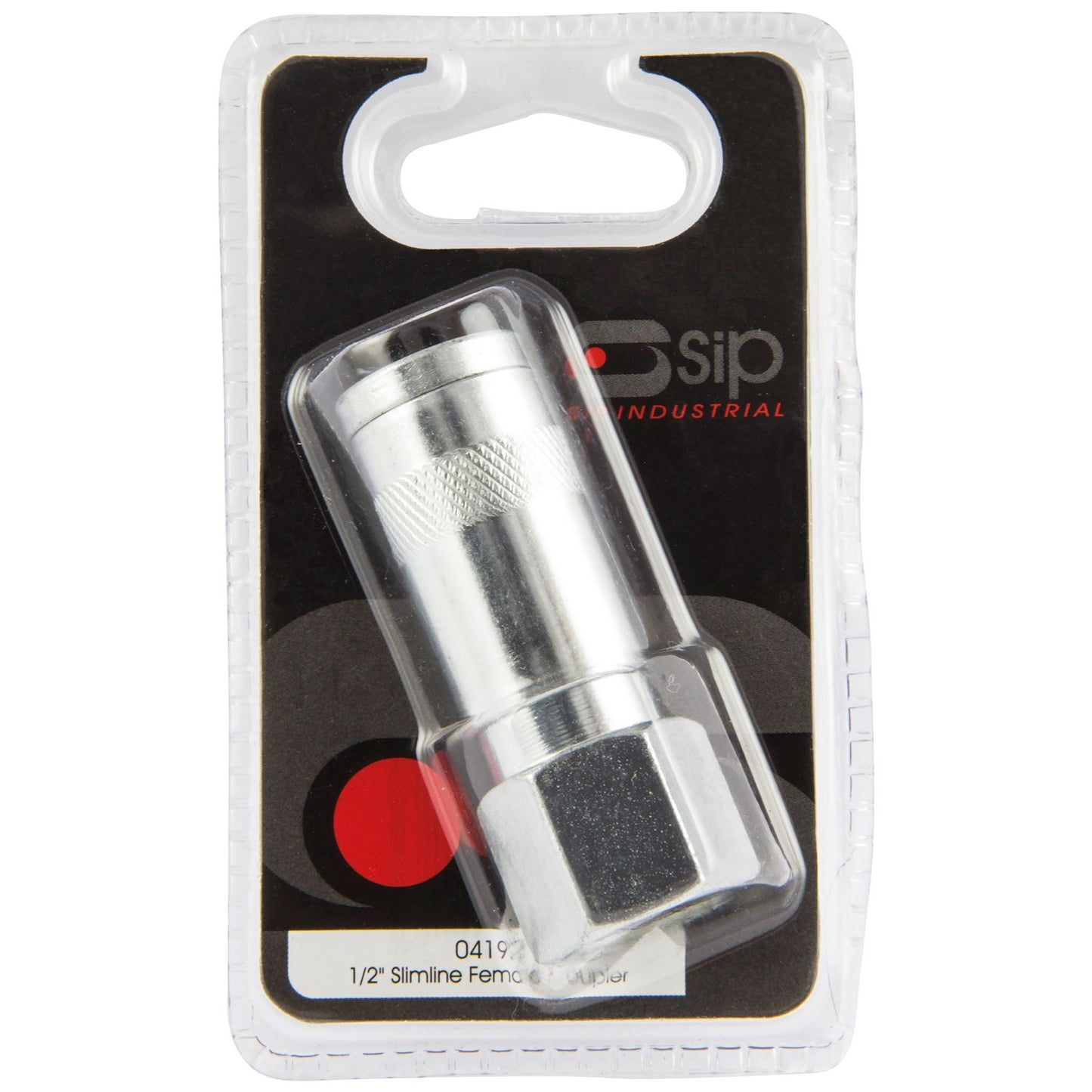 SIP Industrial 1/2" Slimline Silver Female Coupler