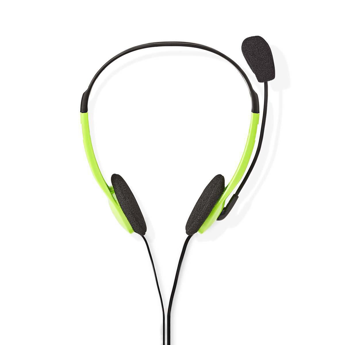 Nedis PC Headset On-Ear 2x 3.5mm Connectors 2m Green CHST100GN