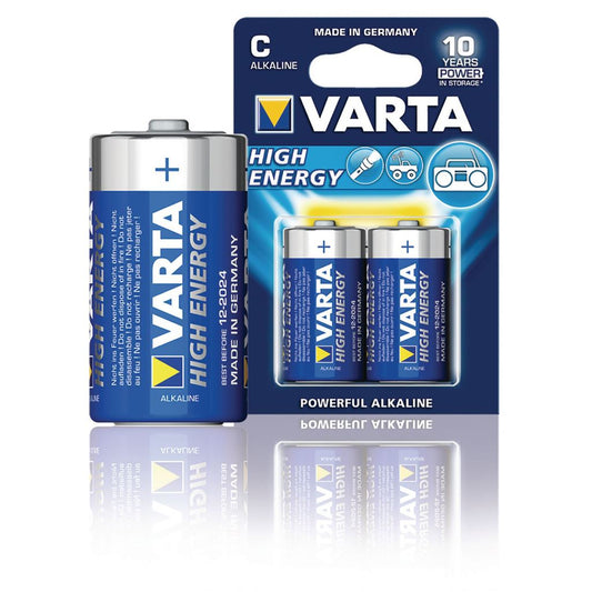 Varta High energy 1x C Cell Type LR14 alkaline battery 1.5V (VARTA-4914/2B)