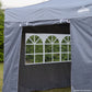 Dellonda Premium Side Walls/Doors/Windows for 2x2m Gazebo/Marquee Models Grey