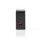 Nedis Wall Charger 3.0A USB (QC)/USB-C Power Delivery 30W Black WCPD30W110BK