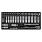 Sealey Tool Tray with Socket Set 35pc 3/8"Sq Drive TBT20