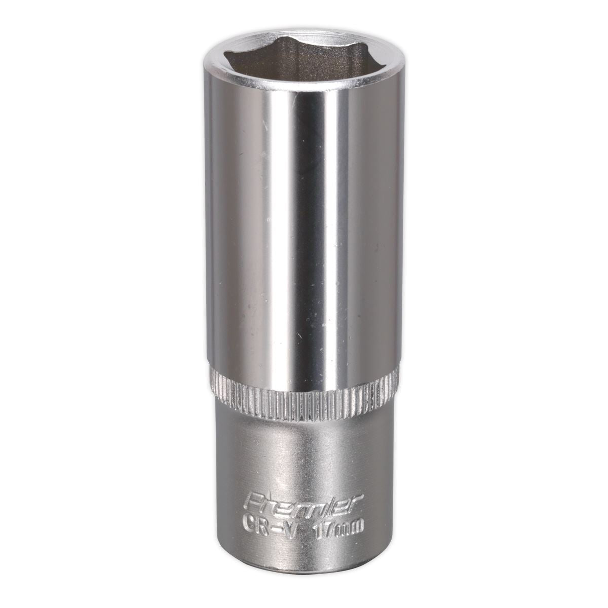 Sealey WallDrive Socket 17mm Deep 3/8"Sq Drive S3817D