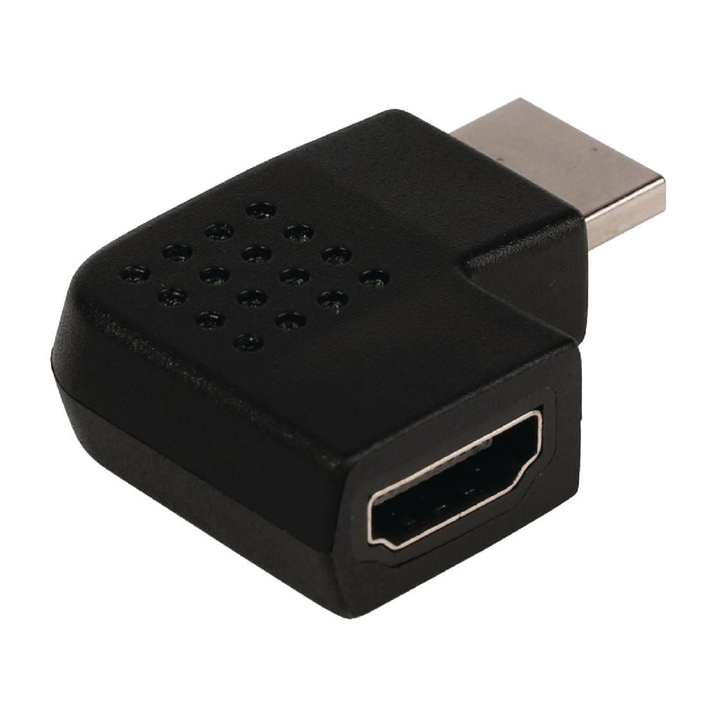 Glaxio HDMI adapter HDMI connector right angled to HDMI input black