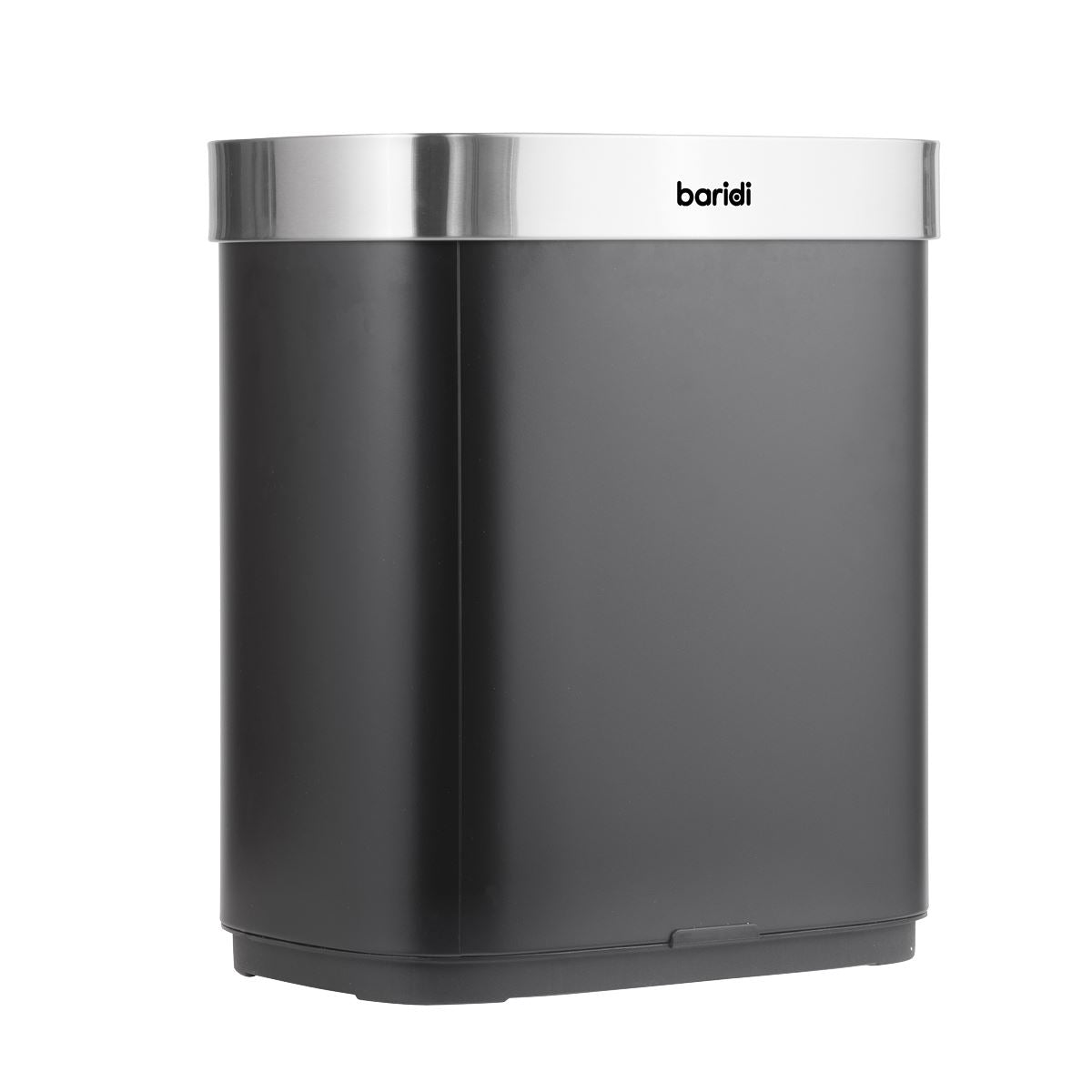 Baridi Sensor Bin 50L - Black/Stainless Steel DH281