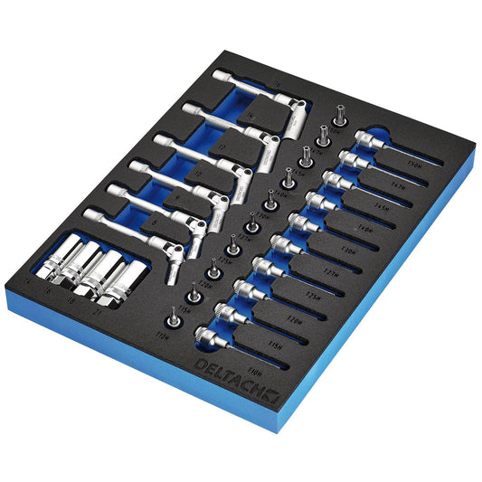 BUNKER Spark and Glow Plug Set in EVA Foam Inlay, 3/8" (20 Piece)