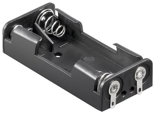 Goobay 2x AAA (Micro) battery holder black Solder tail (U) (11988)