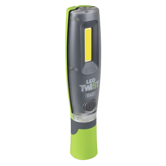 Sealey LED Twist Rechargeable Inspection Light Green LED2001G
