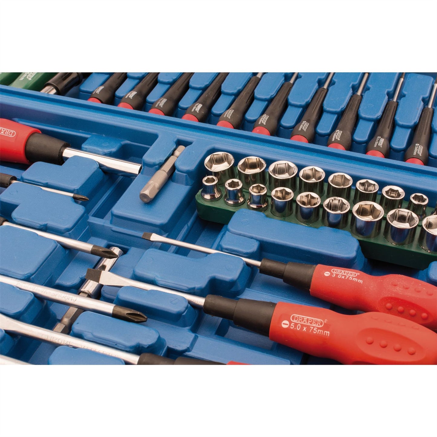 Draper Screwdriver Set 70 Piece Socket Bit Tool Kit Set Precision Mechanics SS70 - 40850