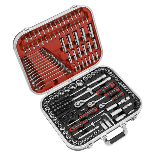 Sealey Socket Set 216pc 1/4", 3/8" & 1/2"Sq Drive WallDrive� AK7982