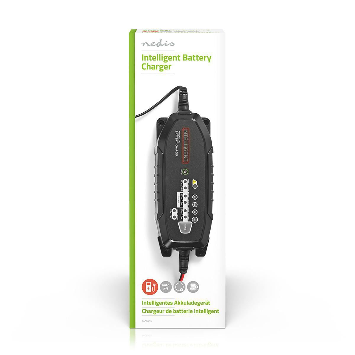 Nedis Lead-Acid Battery charger 3.8A Universal BACCH03