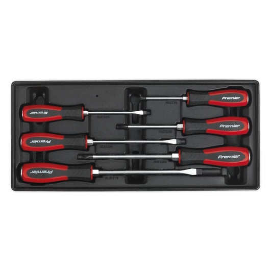 Sealey Tool Tray with Hammer-Thru Screwdriver Set 6pc TBT29