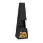 Dellonda Outdoor Chiminea Fireplace Fire Pit Heater Firewood Storage Black Steel DG107