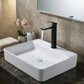 Baridi High Basin Mixer Tap with Clicker Waste - Matt Black DH395