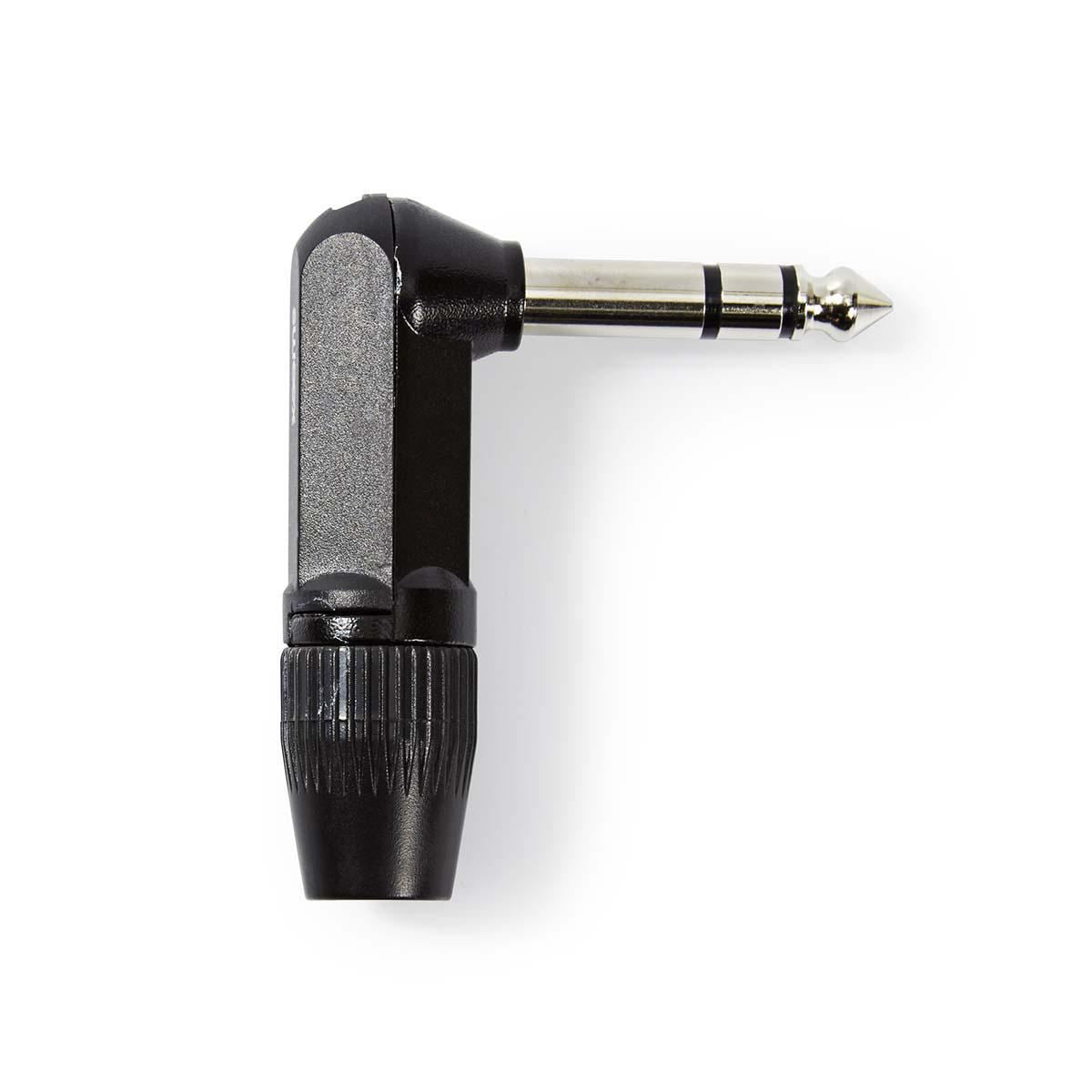 Nedis Audio Connector Stereo 6.35mm Male Angled Black COTP23903BK