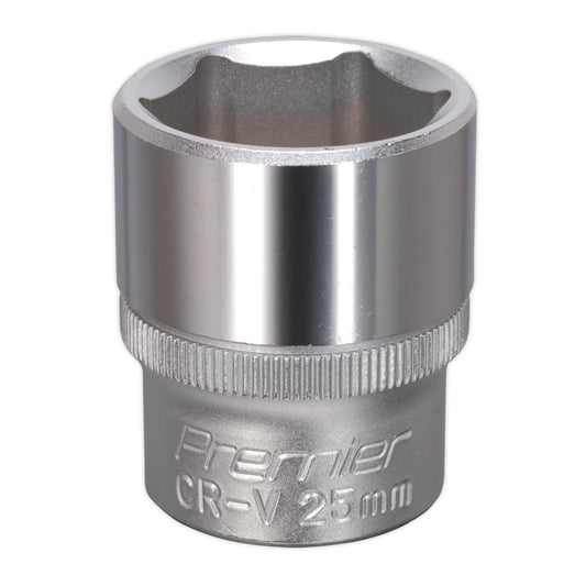 Sealey WallDrive Socket 25mm 1/2"Sq Drive S1225