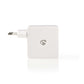 Nedis Wall Charger 3.0A USB (QC)/USB-C Power Delivery 30W White WCPD30W110WT