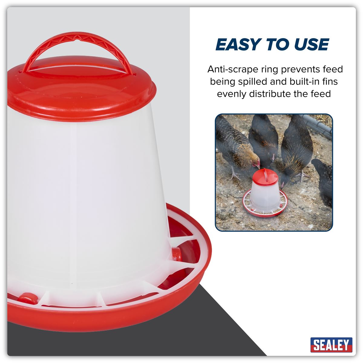 Sealey Poultry Feeder 1.5kg AFT02