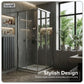 Baridi Corner Shower Entry Enclosure 800 x 800 x 1850mm with 6mm Tempered Glass - Chrome DH298