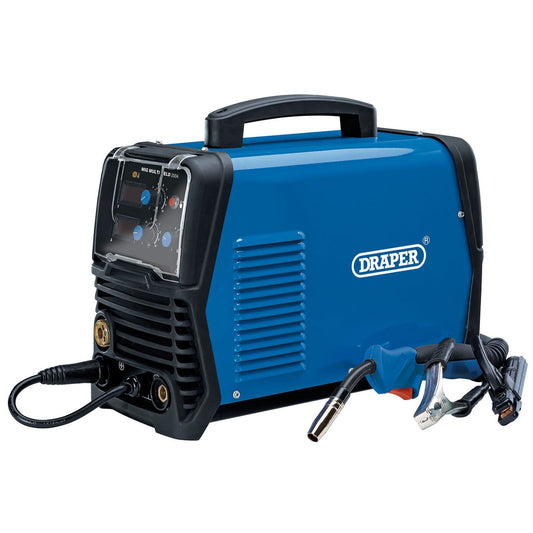 Draper Gas/Gasless MIG Inverter Multi-Welder, 200A MI200A (70046)