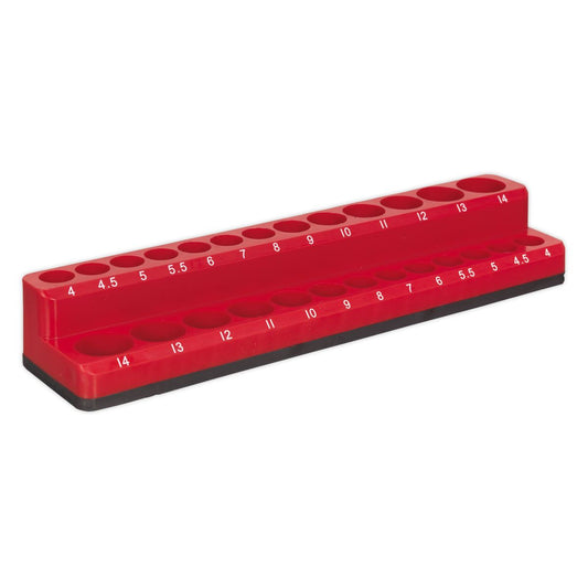 Sealey Socket Holder Magnetic 1/4"Sq Drive Capacity 26 Sockets AK27085