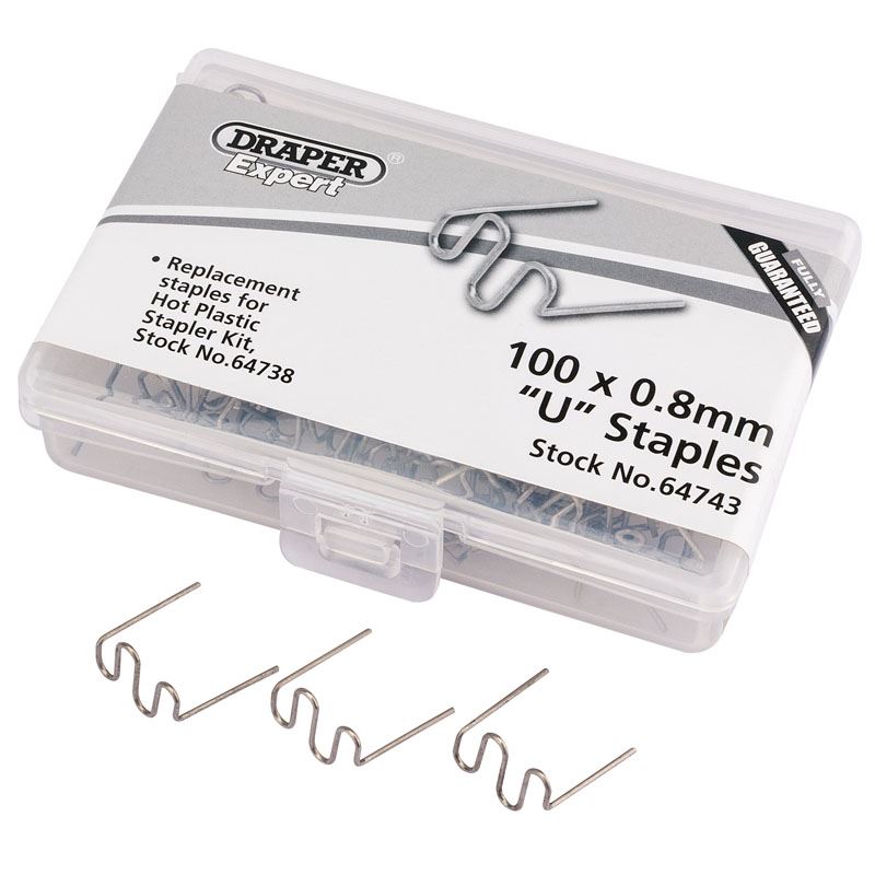 Draper 0.8MM U Staples (50) HPS-A - 64743