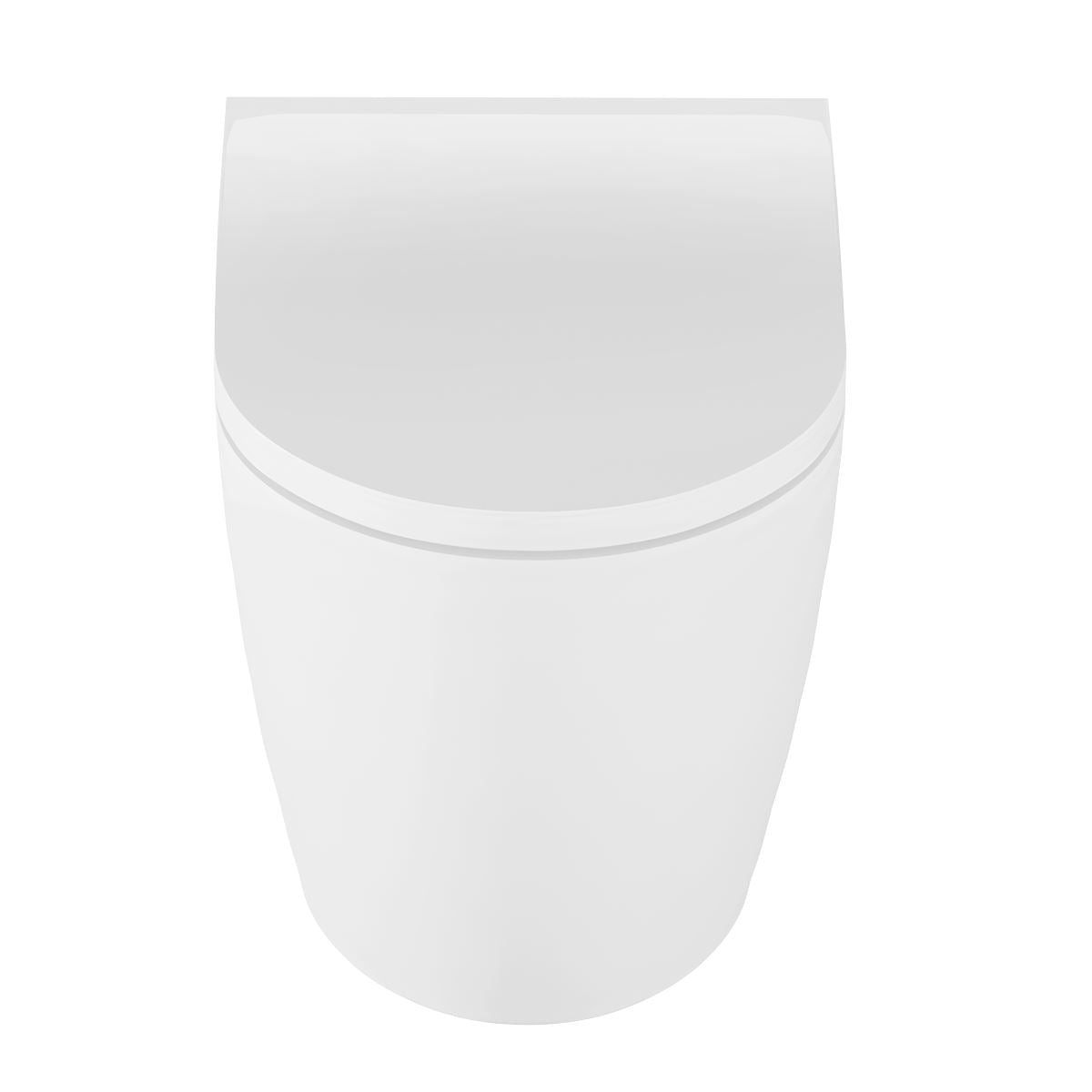 Baridi Back-to-Wall Toilet with Soft Close Seat & Rimless Flush � White DH334
