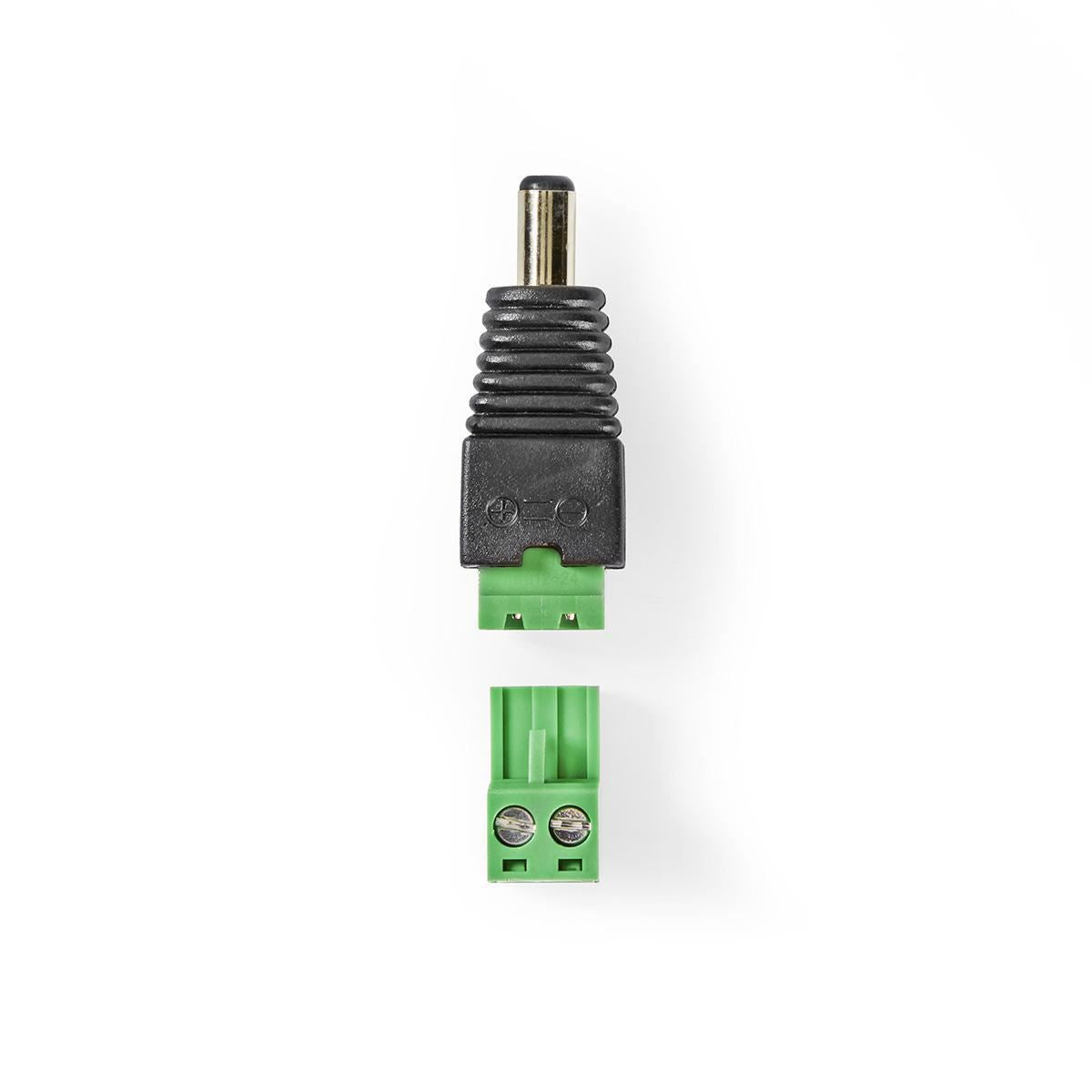 Nedis CCTV Security Connector 2-Wire to Male DC 5,5 x 2,1mm CCTVCM10BK5 - CCTVCM11BK5