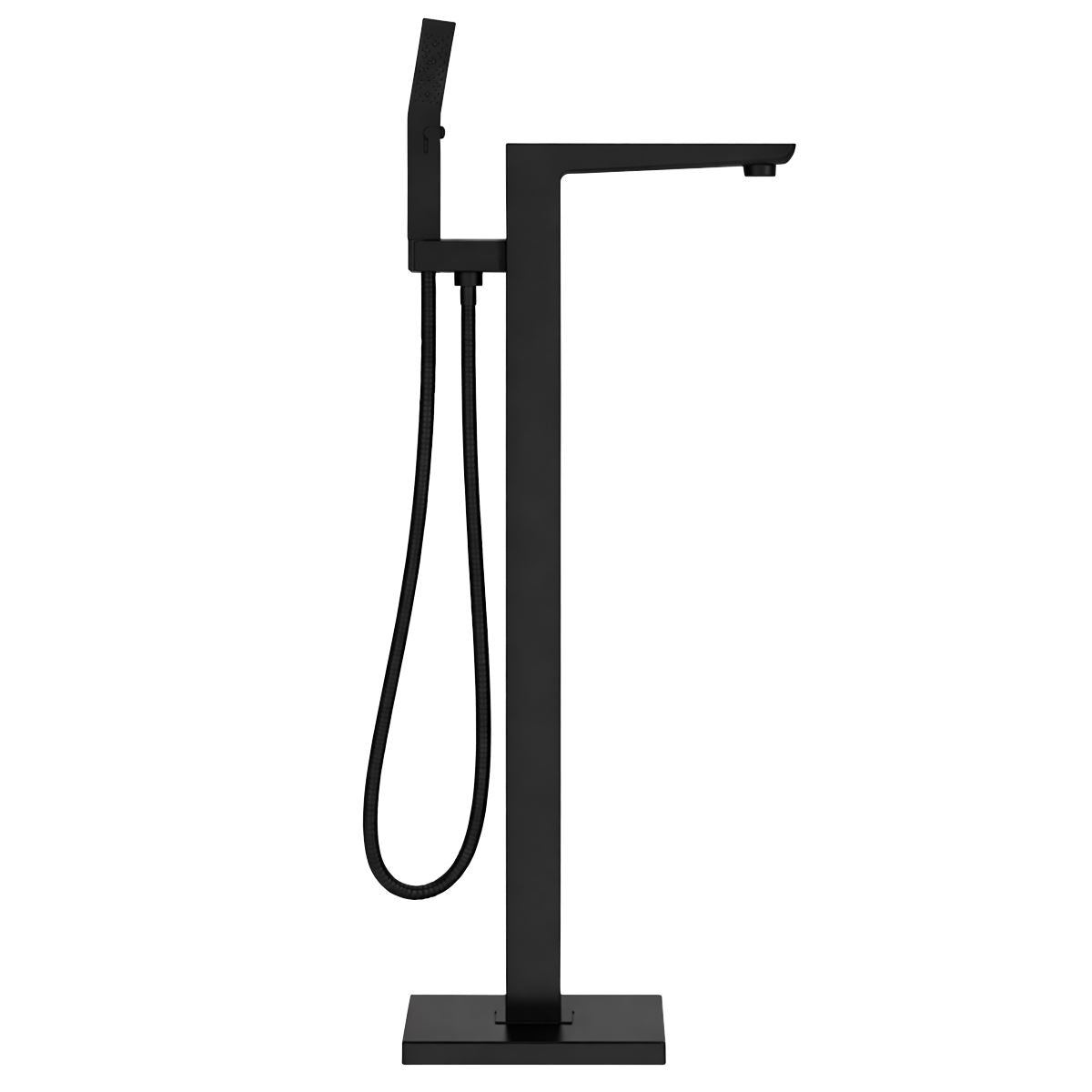 Baridi Freestanding Bath Mixer Tap with Shower - Matt Black DH401